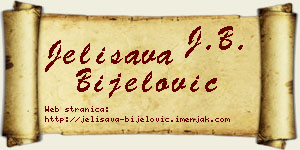 Jelisava Bijelović vizit kartica